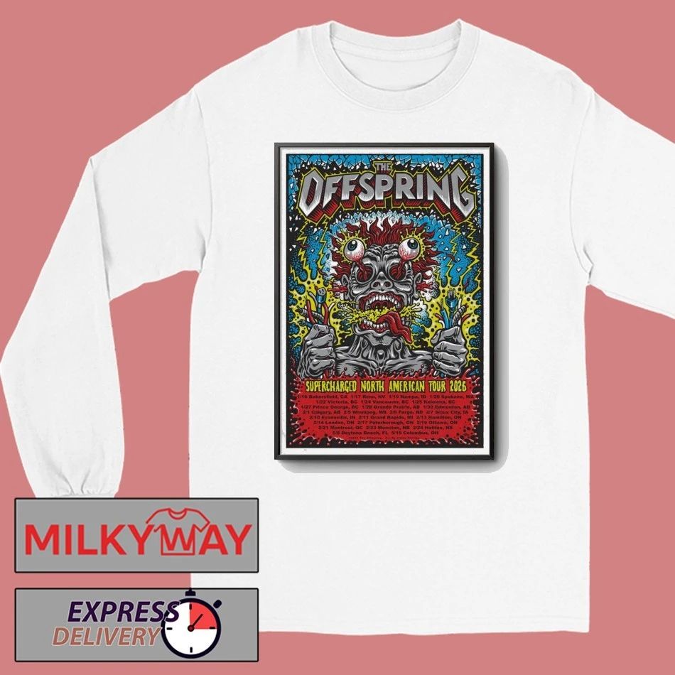 The Offspring Poster Supercharged Tour January 2026 shirt