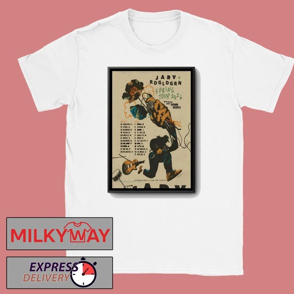 JARV And Red Gold Green Tour Spring 2026 Poster shirt