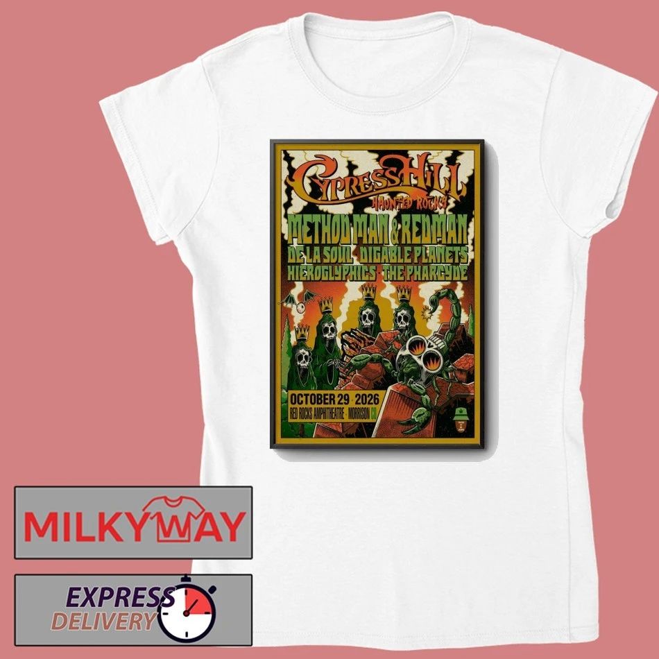 Cypress Hill 10 29 2026 Red Rocks In Morrison CO Poster shirt