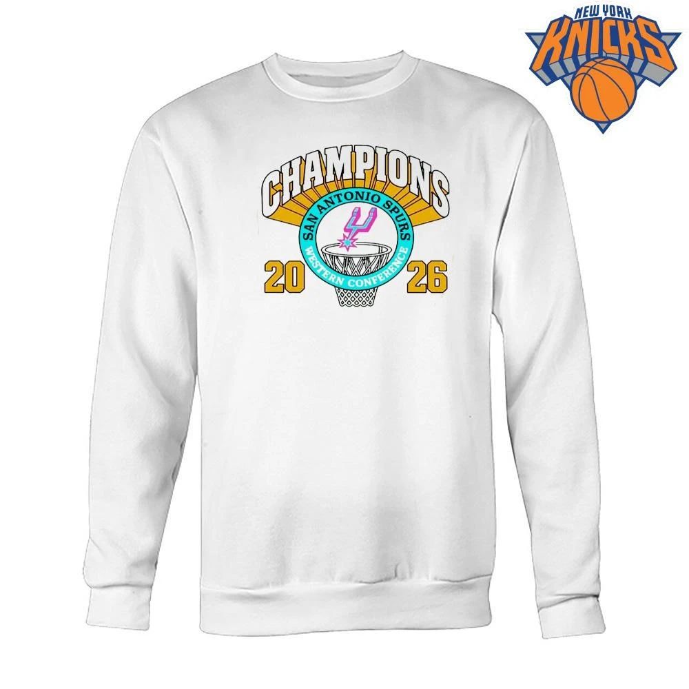 San Antonio Spurs 2026 Western Conference Champions Vintage Basketball T Shirt