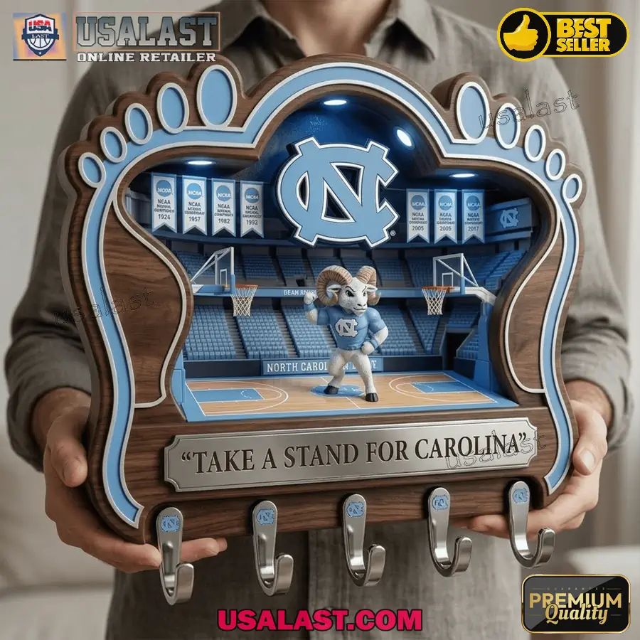 North Carolina Tar Heels Premium Wall Key Holder