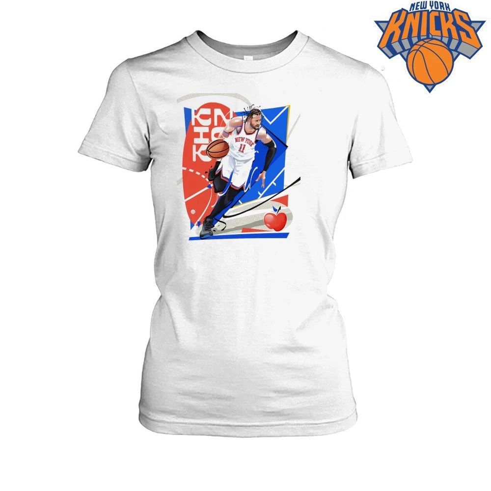 Jalen Brunson New York Knicks Basketball Art Graphic T Shirt NBA Finals 2026