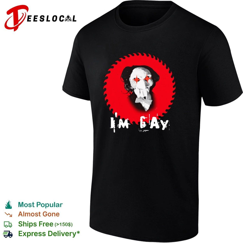 I’m Gay Saw Pride Jigsaw Billy the Puppet T-shirt