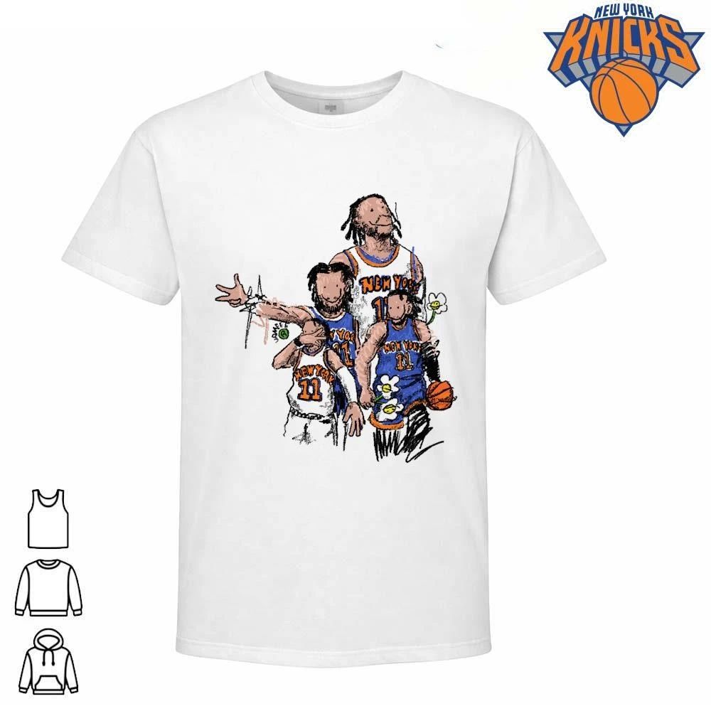 Jalen Brunson New York Knicks NBA Champions 2026 Cartoon Drawing Shirt