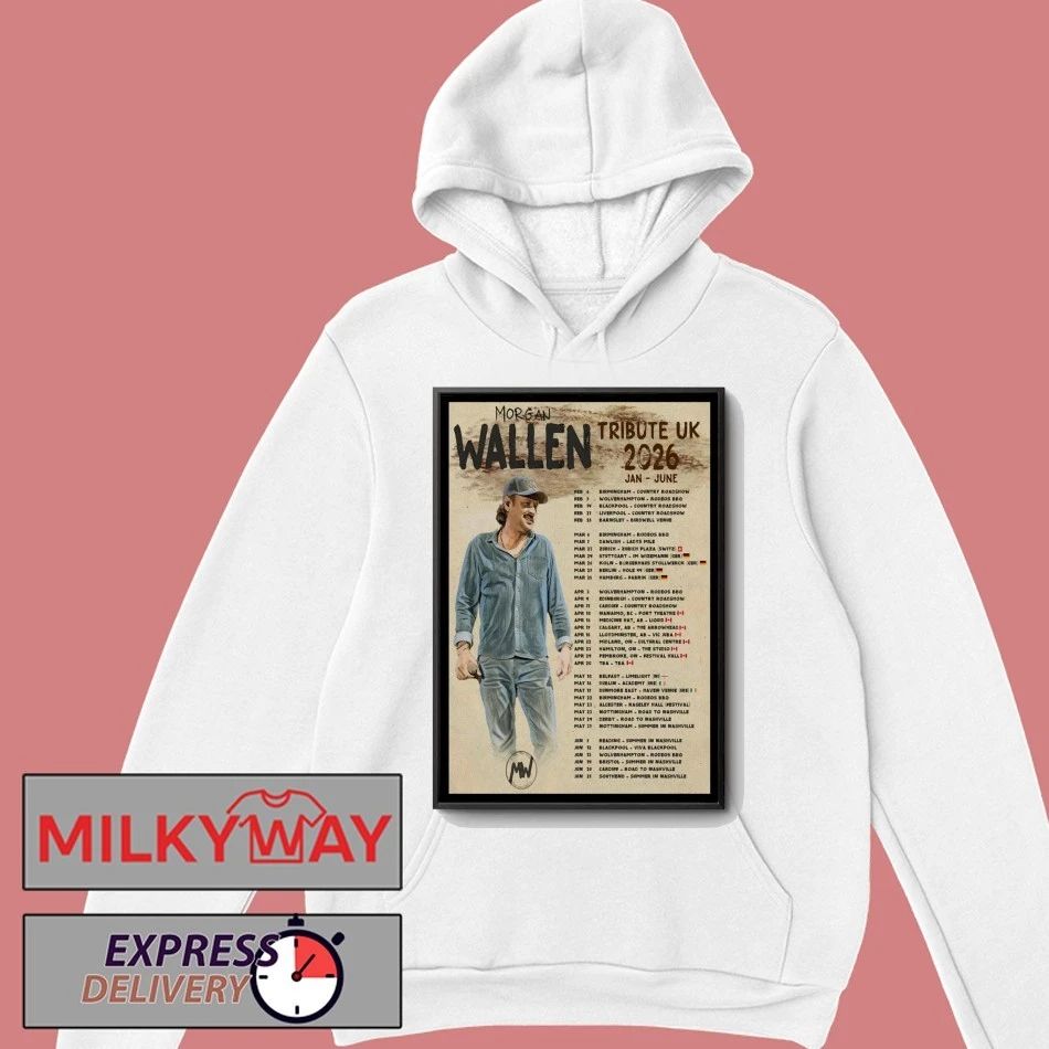 Poster Morgan Wallen Tribute UK Tour 2026 shirt