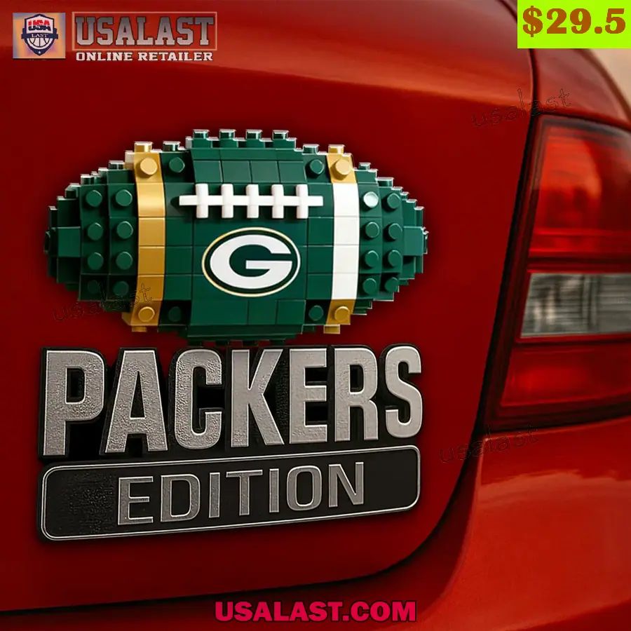 Green Bay Packers Building Block Car Name Badge