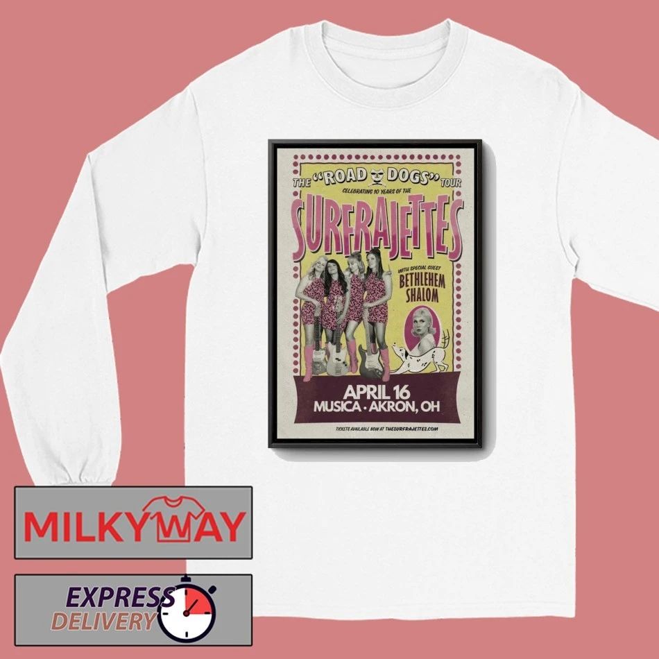 The Surfrajettes Apr 16 2026 Poster Akron, OH shirt
