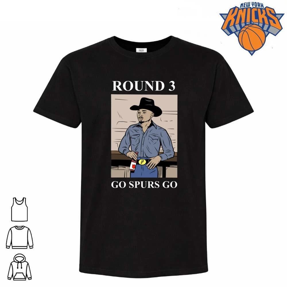 San Antonio Spurs Cowboy Go Spurs Go NBA Finals 2026 Round 3 Shirt