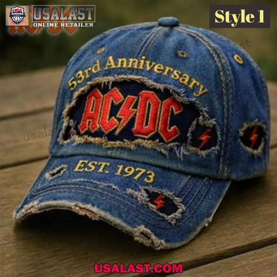 AC/DC 53rd Anniversary Wash Cap