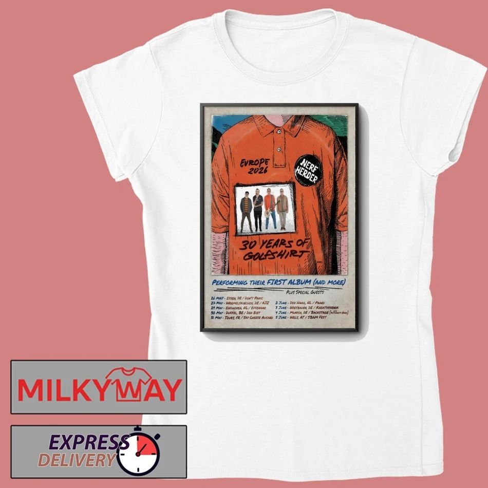 Nerf Herder Europe 2026 Shows Poster shirt