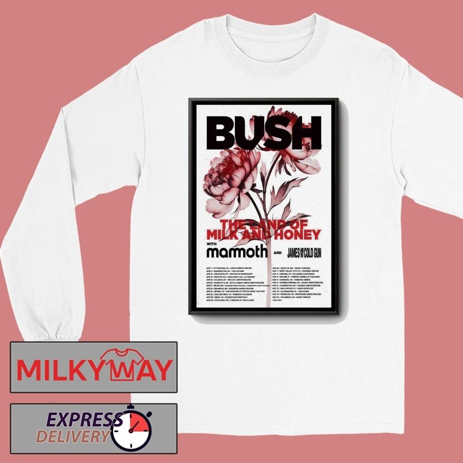 BUSH Spring Tour 2026 Poster shirt