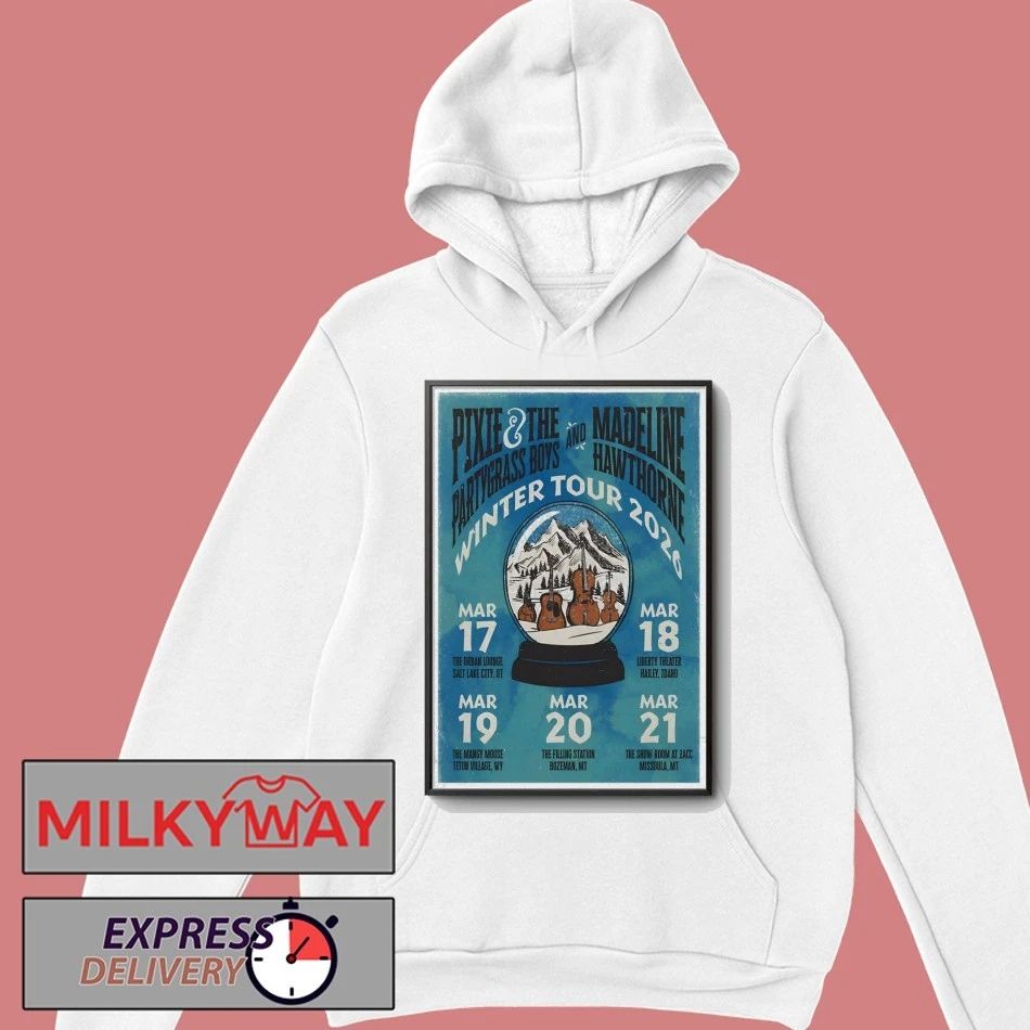 Poster Pixie And The Partygrass Boys Winter 2026 Tour shirt