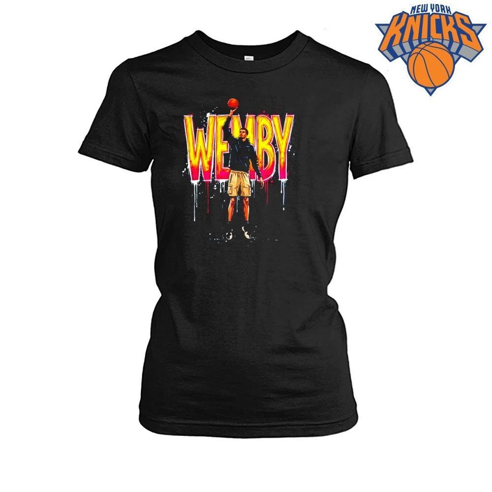 Victor Wembanyama Wemby Basketball Graffiti Splatter San Antonio Basketball T Shirt