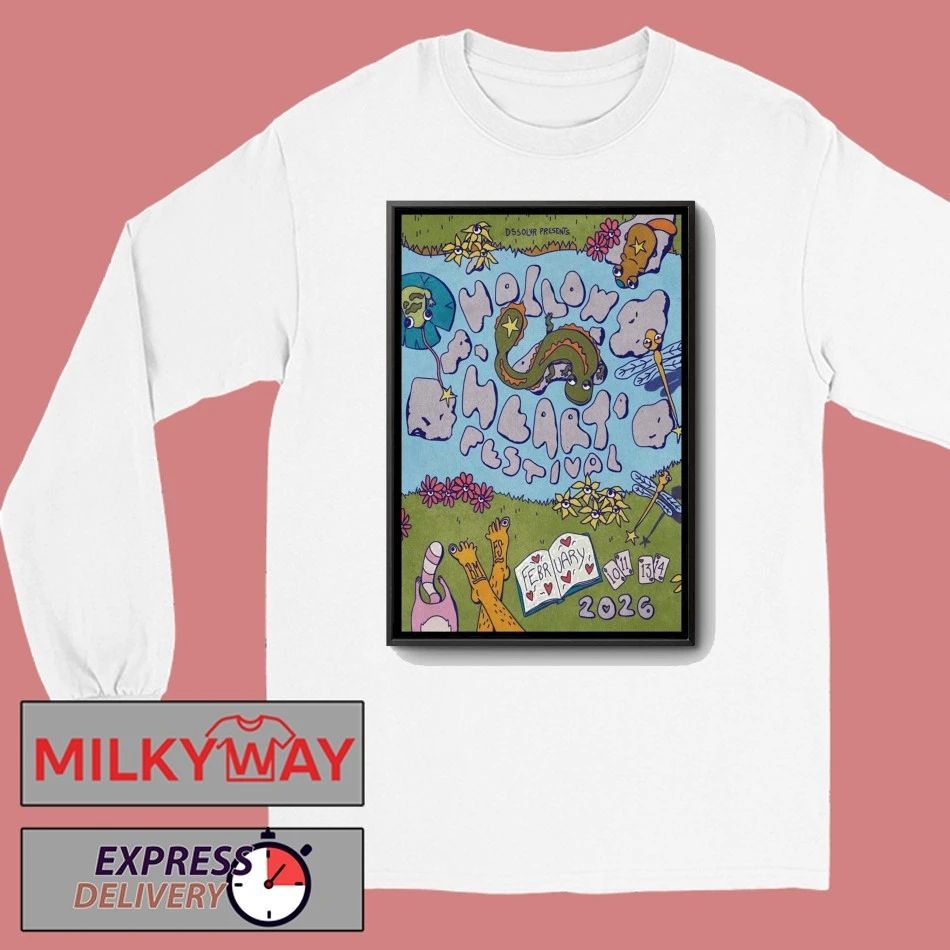 Hollow Heart Festival Feb 10-14 2026 In Asheville NC Poster shirt