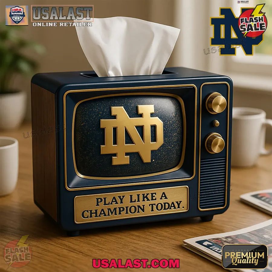 Notre Dame Fighting Irish Custom Tissue Box