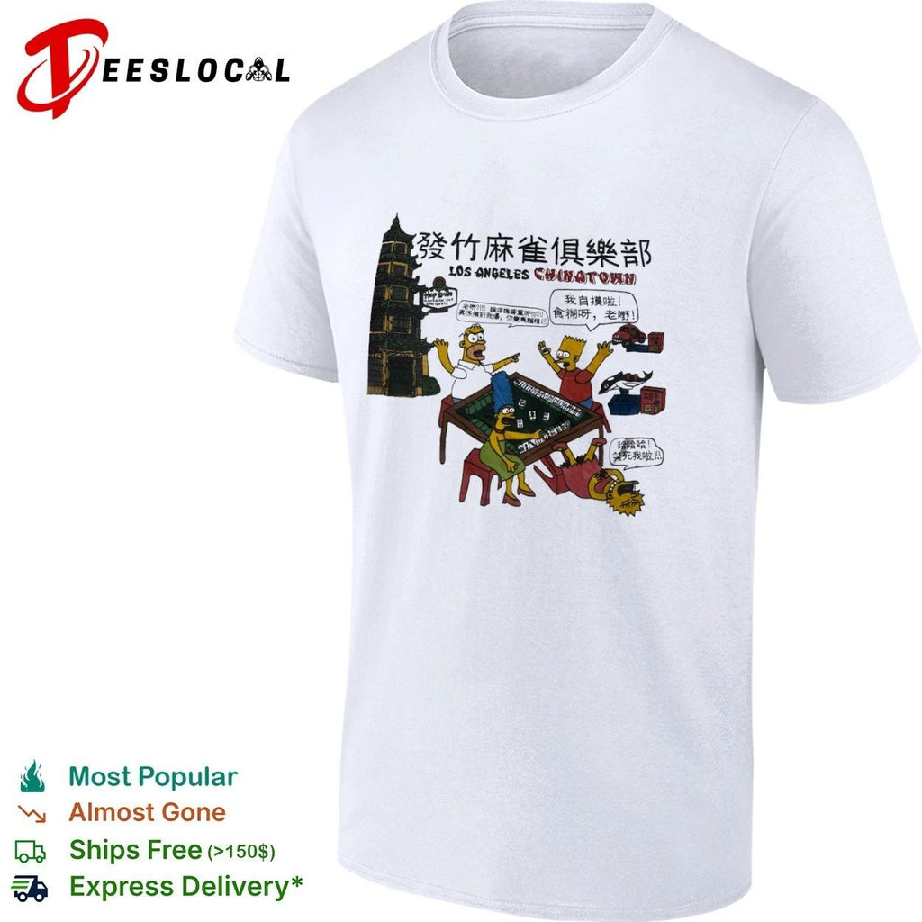 The Simpsons Los Angeles Chinatown Mahjong Club T-shirt