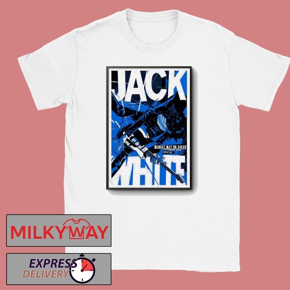 Jack White May 19 2025 Poster Seattle WA shirt