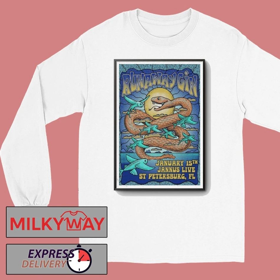 Runaway Gin Jan 15 2026 Poster ST Petersburg shirt