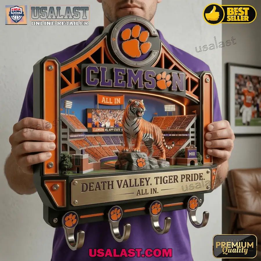 Clemson Tigers Premium Wall Key Holder