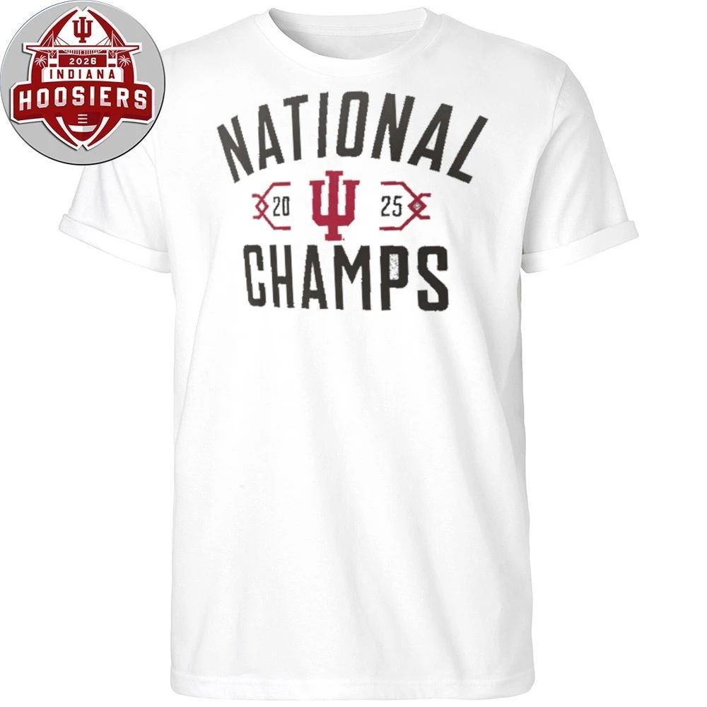 Indiana Hoosiers College Football Playoff 2025 National Champions Bracket T-Shirt
