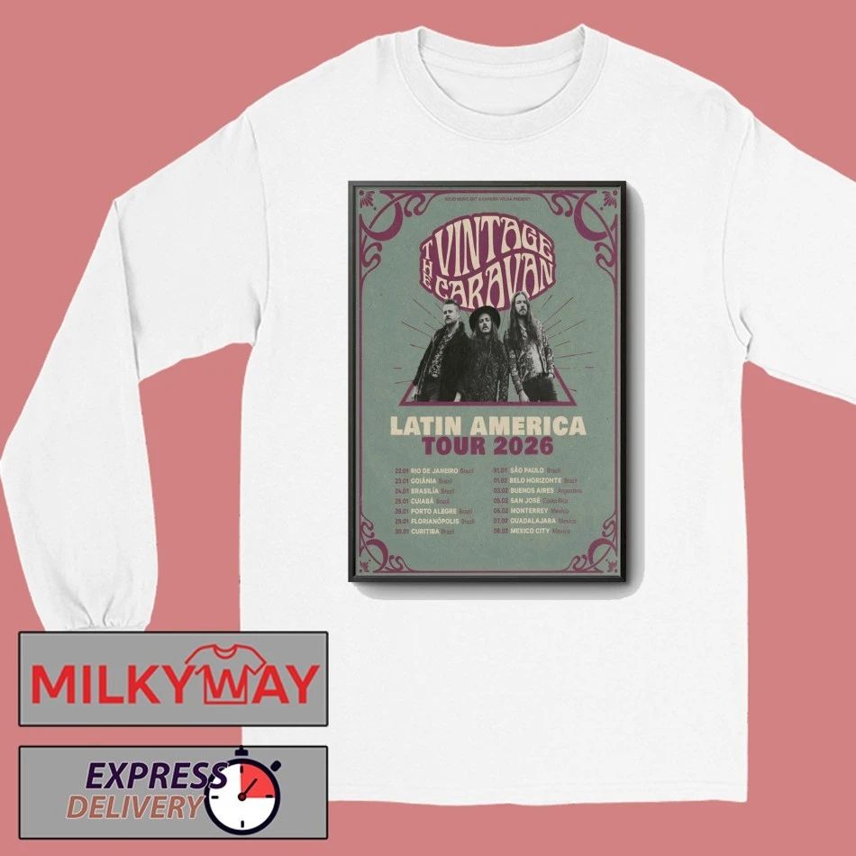 The Vintage Caravan Latin America Tour 2026 Poster shirt