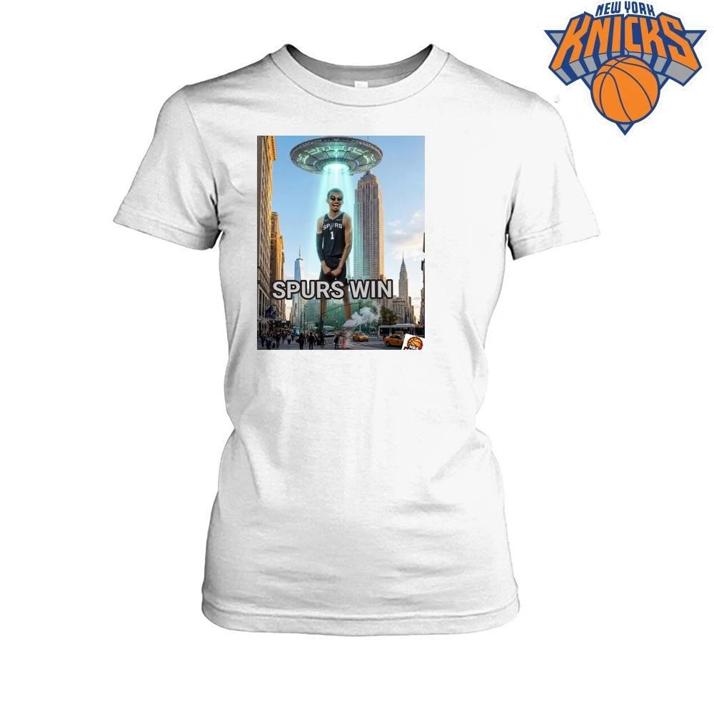 Wemby Statue of Liberty San Antonio Spurs New York City Skyline NBA Finals 2026 Shirt