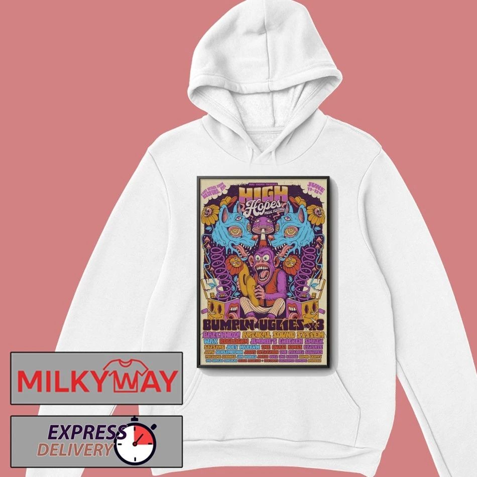 High Hopes Music Festival Bedford PA June 11-13 2026 Poster shirt
