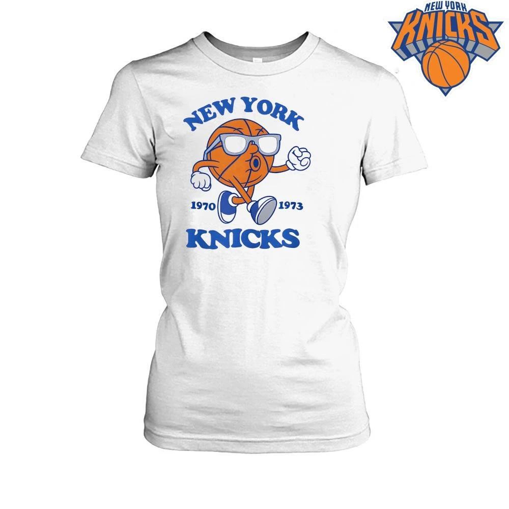 Retro Cartoon Mascot New York Knicks 1970 1973 Championship Basketball NBA Finals 2026 Shirt