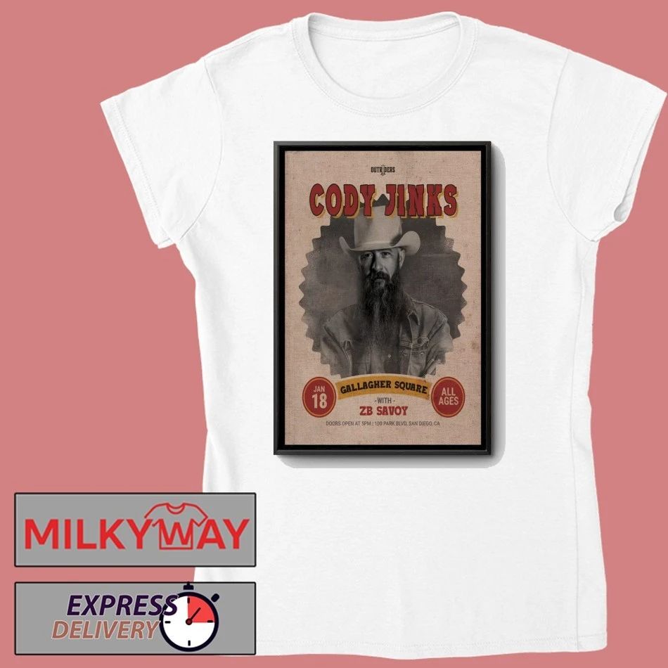 Cody Jinks San Diego CA 1.18.2026 Poster shirt