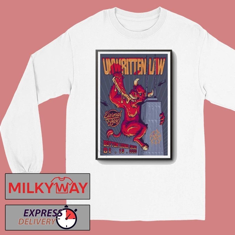 Unwritten Law Jan 15 2026 Poster Chicago shirt