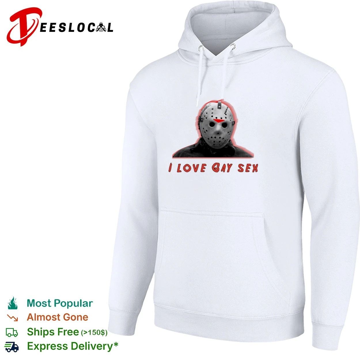 Jason Voorhees I Love Gay Sex Friday the 13th T-shirt