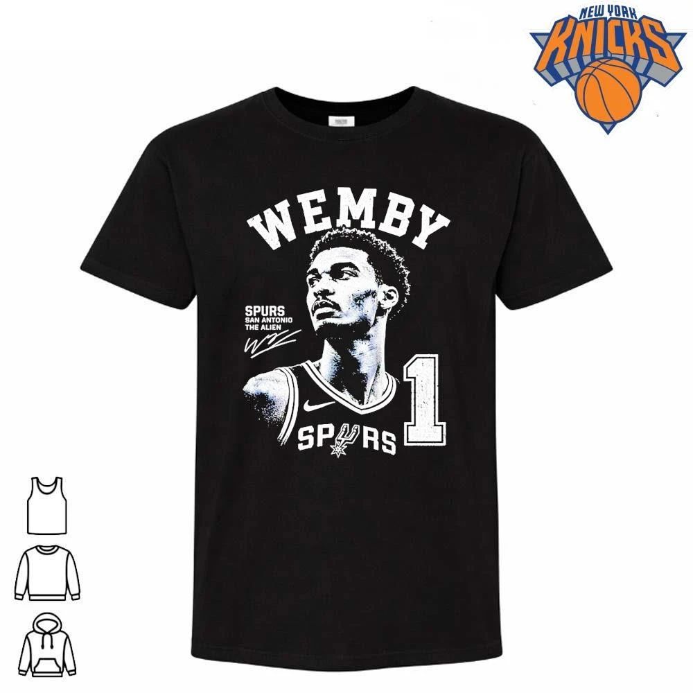 Wemby Victor Wembanyama San Antonio Spurs Basketball Nba Spurs San Antonio The Alien 2026 Signature Shirt