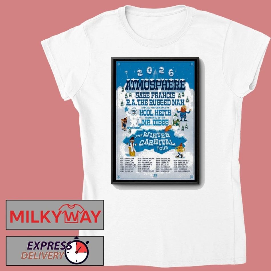 Jan + Feb 2026 Atmosphere The Winter Carnival Tour Poster shirt