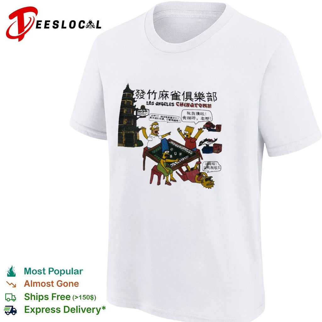 The Simpsons Los Angeles Chinatown Mahjong Club T-shirt