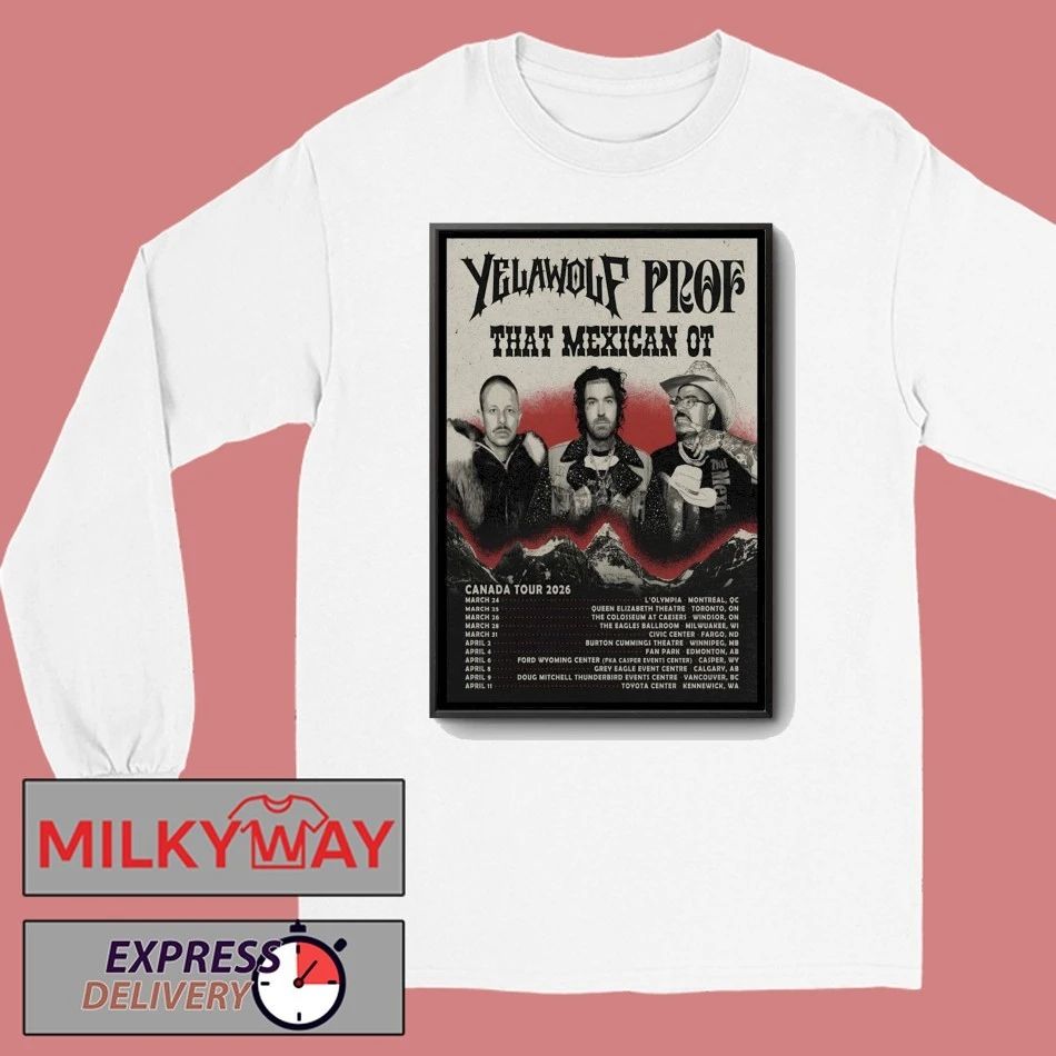 Poster YELAWOLF Tour Canada 2026 shirt