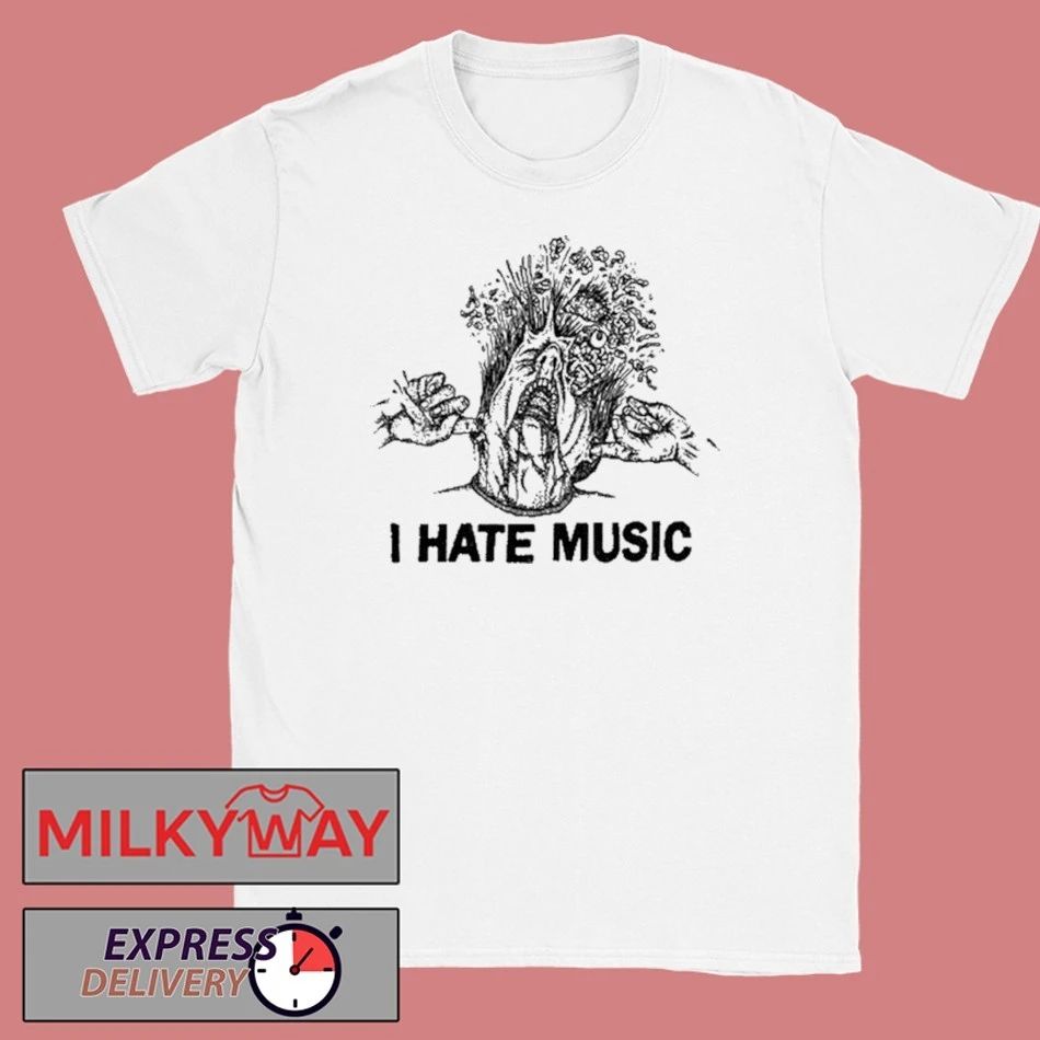 Maggot Death I Hate Music Shirt