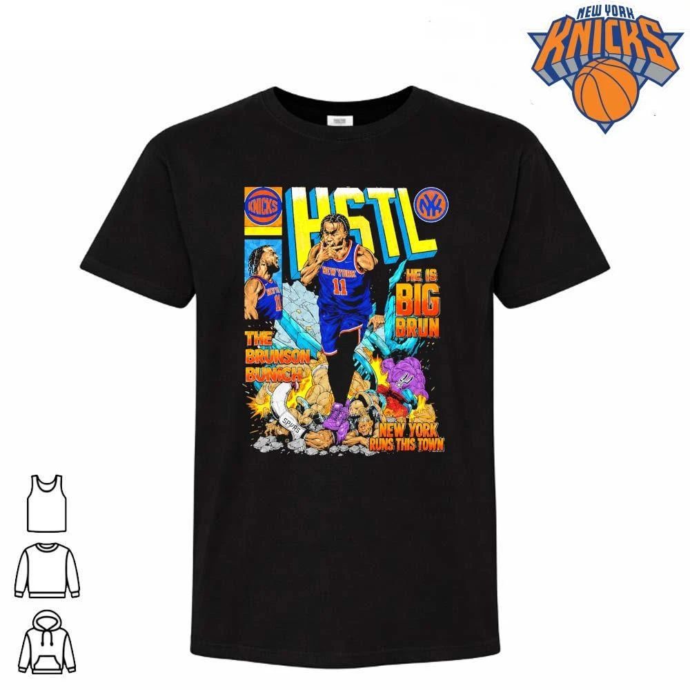 Jalen Brunson Big Brun New York Knicks HSTL Basketball Graphic Shirt