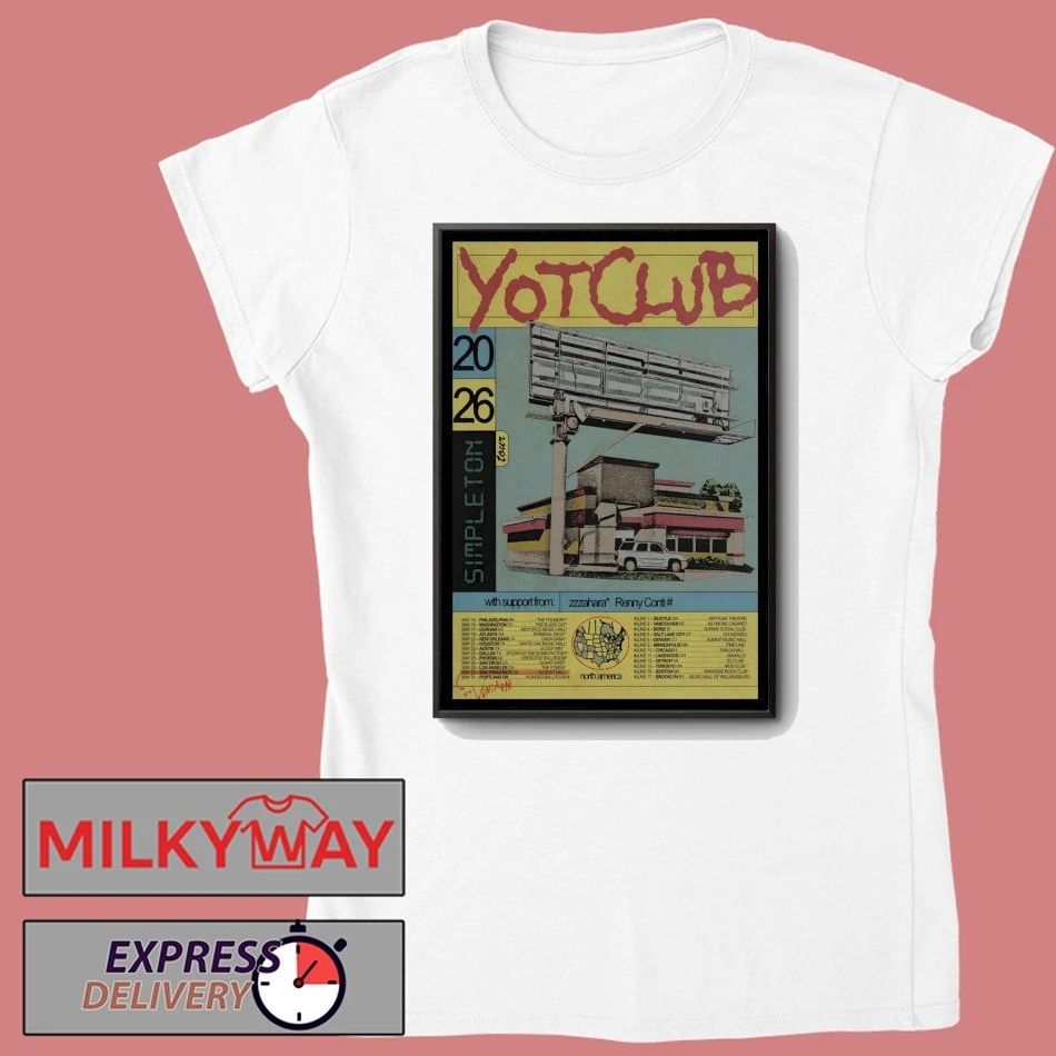 YotClub Tour Simpleton 2026 Poster shirt