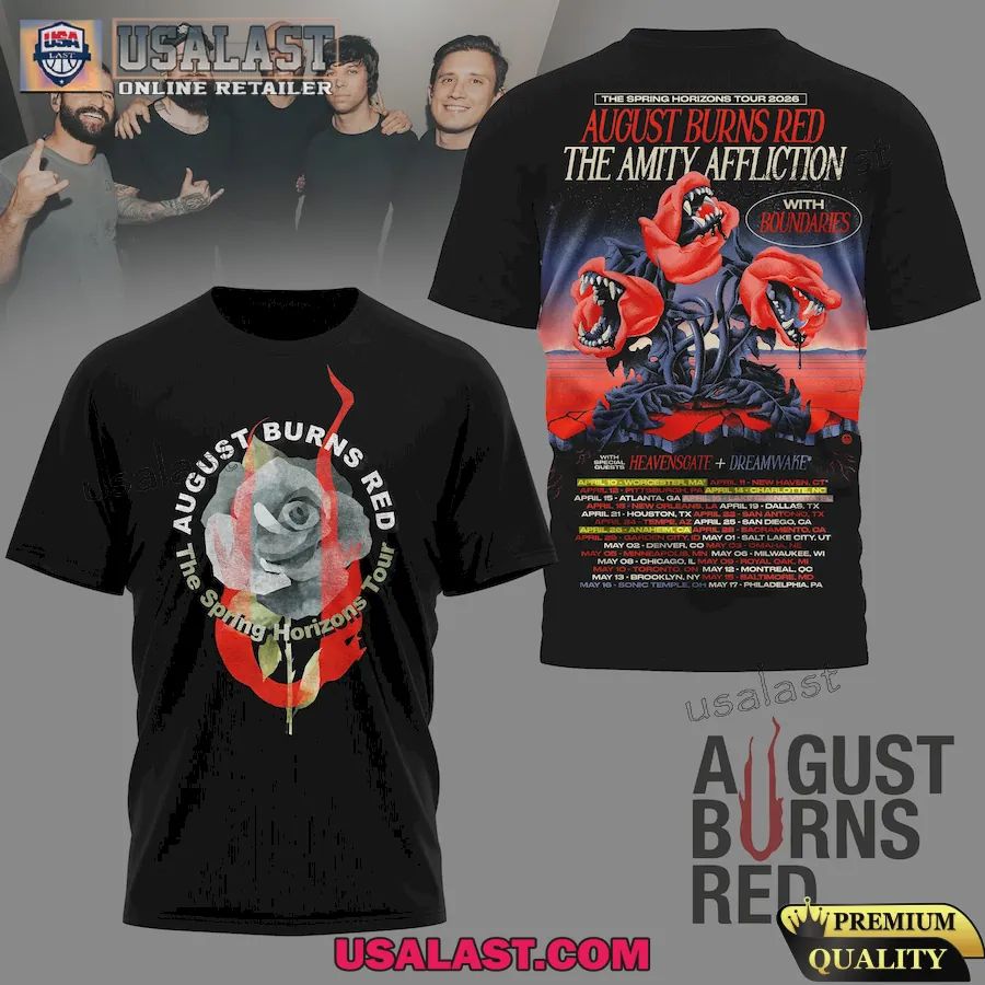 August Burns Red The Spring Horizons Tour 3D T-Shirt