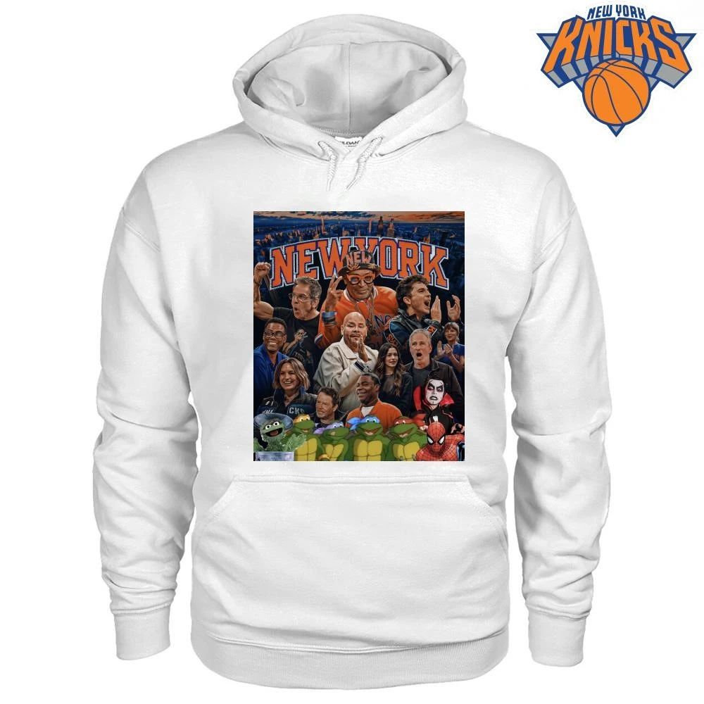New York Knicks Champions NBA 2026 Danhausen Spike Lee And Famous Celebrities Fans Vintage Graphic Shirt