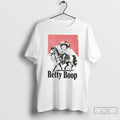 Classic Betty Boop Riding Horse Retro Ornaments T Shirts