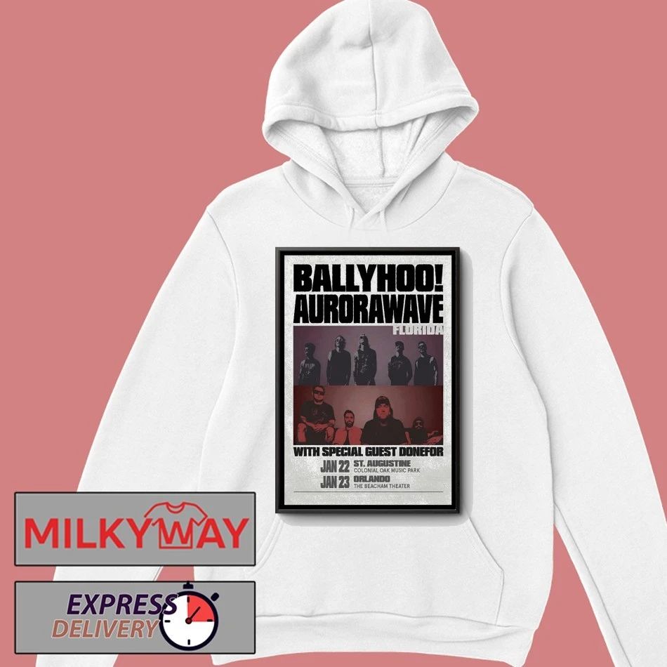 BALLYHOO! And Aurorawave Florida Event 2026 Poster shirt