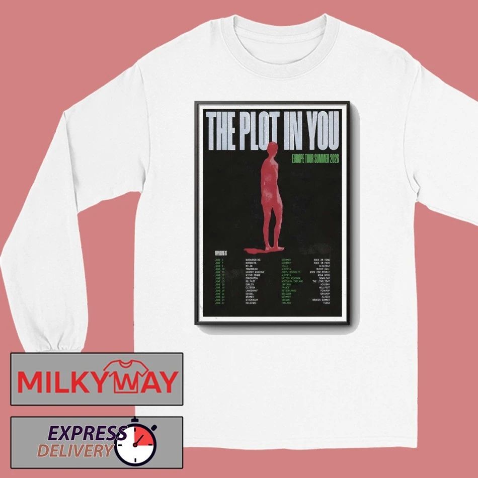 The Plot In You Europe Tour Summer 2026 Poster shirt