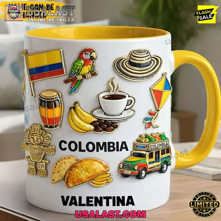 Personalized Proud Colombian Coffee Mug