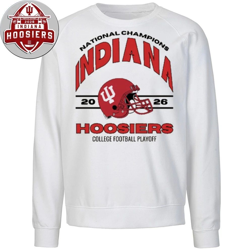 Indiana Hoosiers Football National Champions College Football Playoff Helmet 2026 Tee Shirt