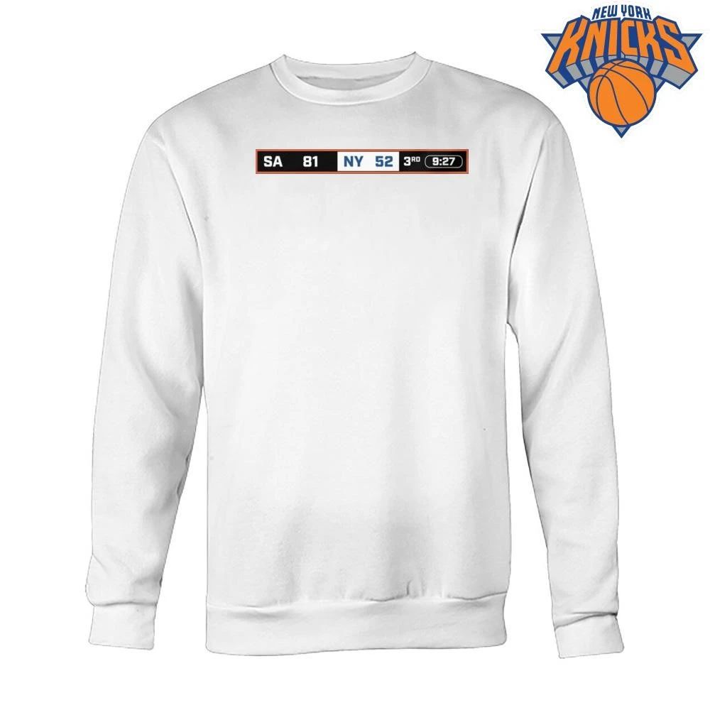 New York Knicks vs San Antonio Spurs Comeback Scoreboard Graphic NBA Finals 2026 Shirt