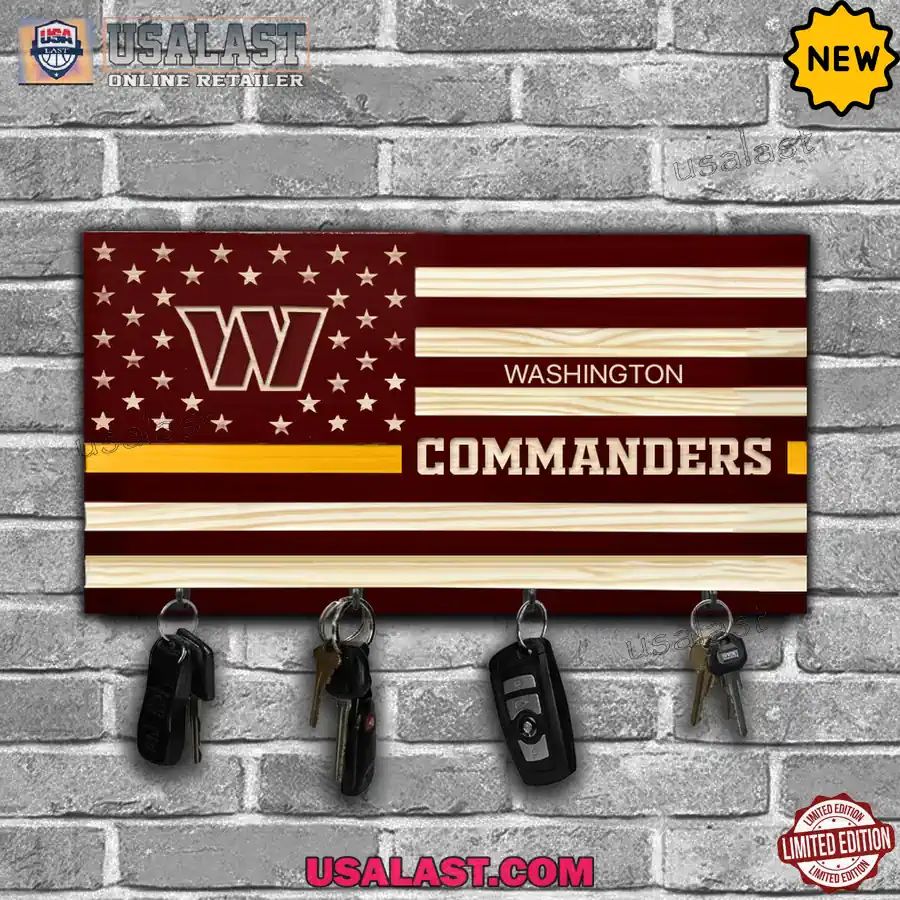 Washington Commanders American Flag Wall Key Holder