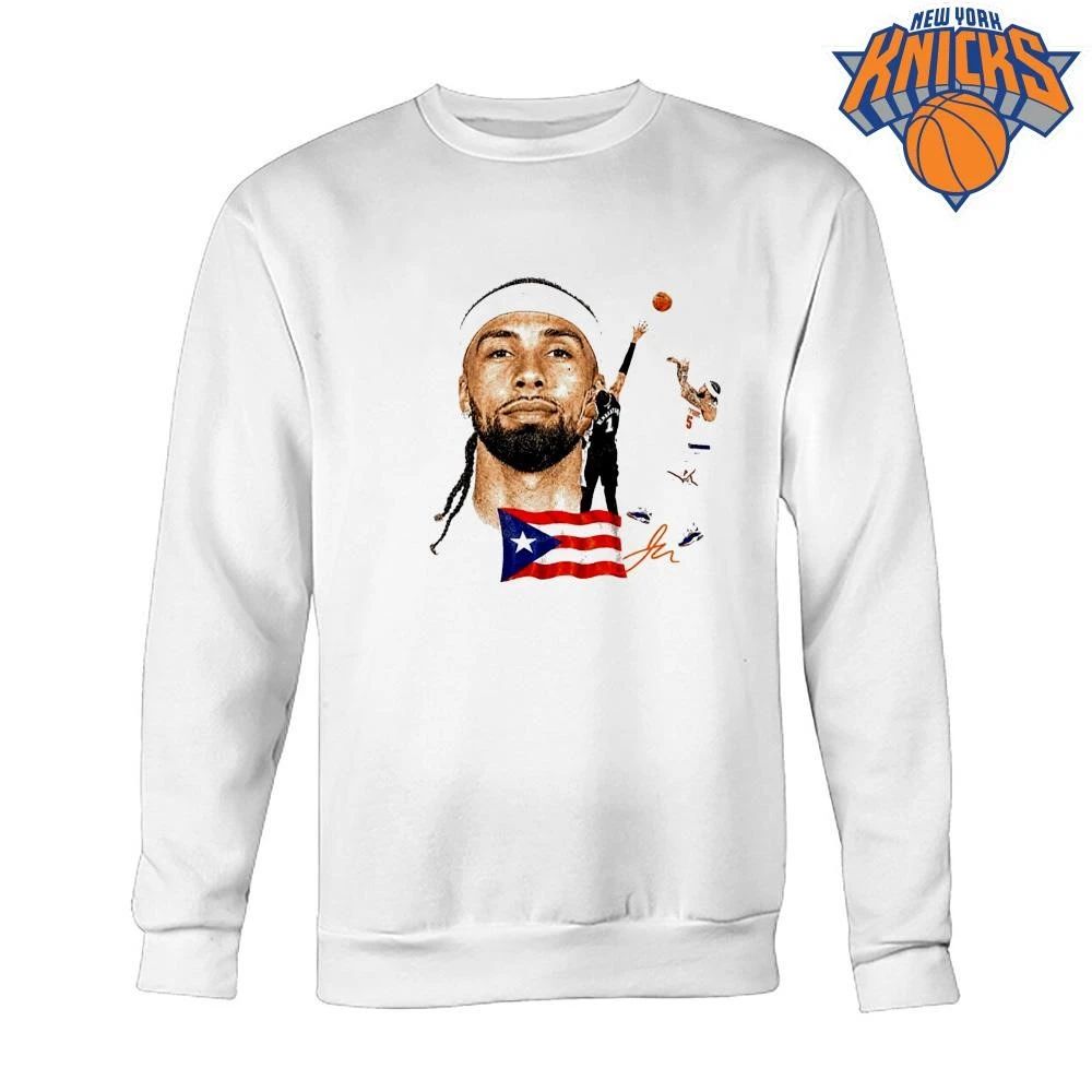 Jose Alvarado New York Knicks Signature Flag 2026 NBA Finals Shirt