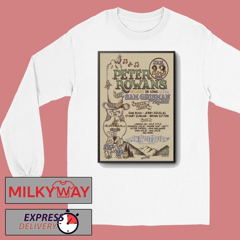 Peter Rowan Jan 23 2026 Poster Ryman Auditorium shirt