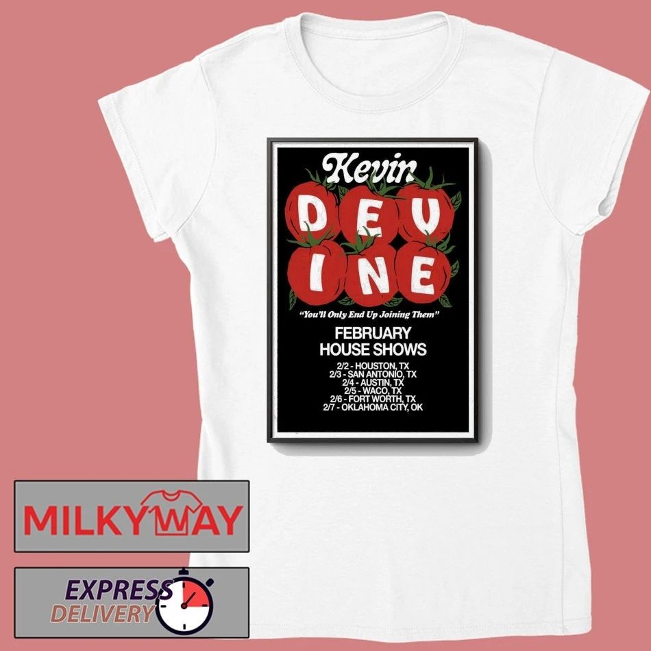 Kevin Devine Poster February 2026 House Shows shirt